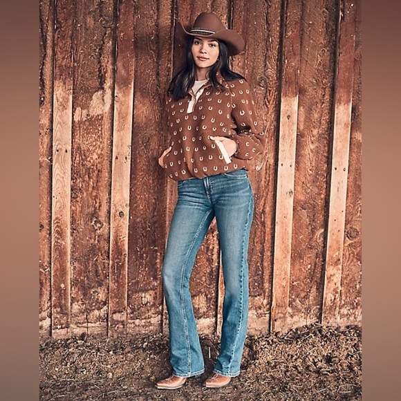 WRANGLER RETRO® MAE MID RISE BOOTCUT WESTERN JEAN SIZE 35x34 - Picture 6 of 10